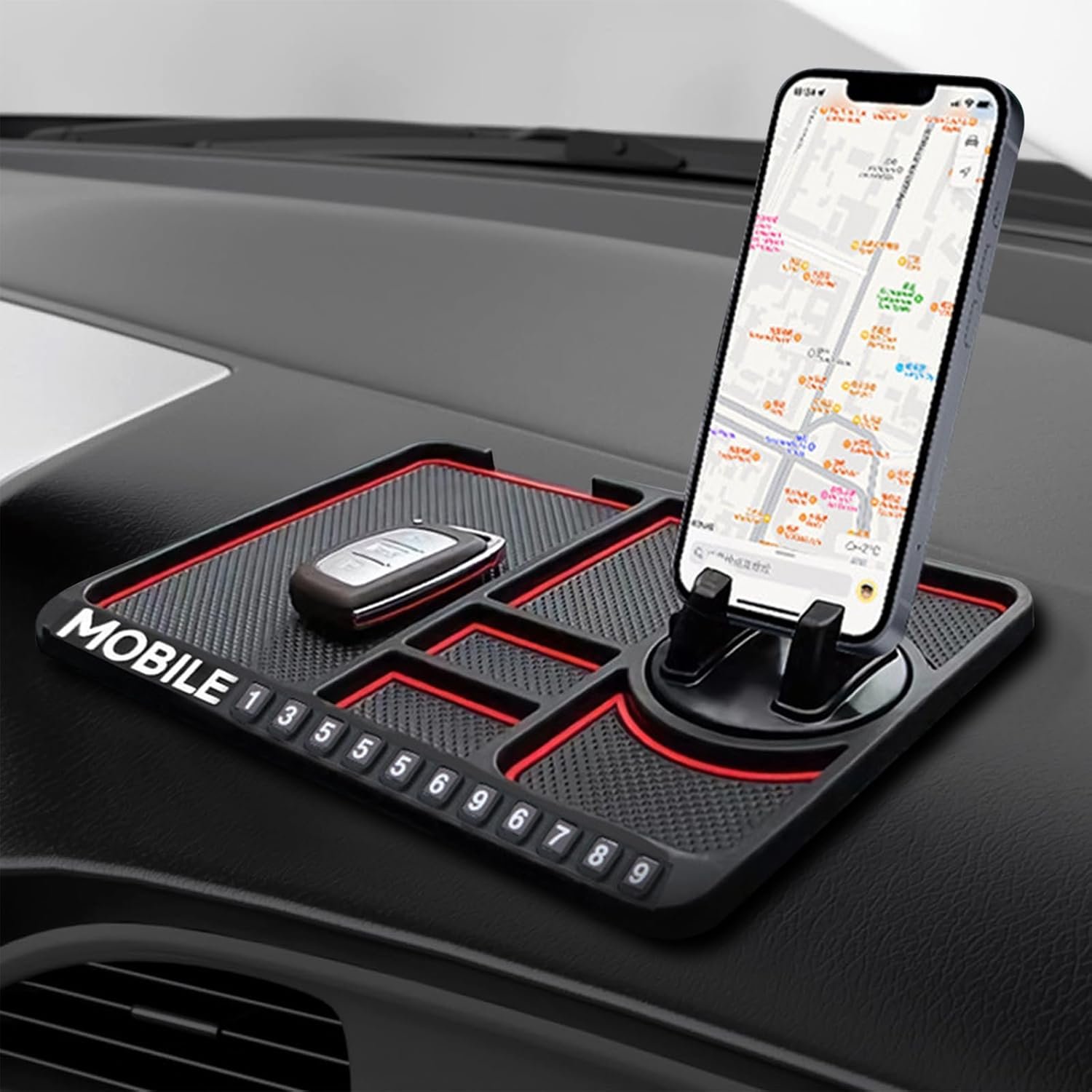 Tapis antidérapant multi-usages en silicone – Adhérence puissante et repositionnable