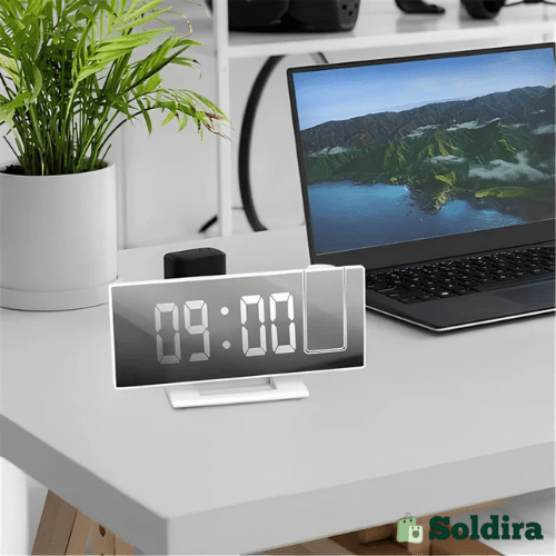 Réveil à Projection Plafond – L’Heure Affichée en Un Coup d’Œil